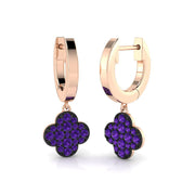 Tuloy Clover Diamond Earrings in Gold - 0.33ct Luxury Jewelry in 10K/14K gold and platinum with certified lab-grown or natural diamonds