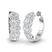 Hoop Earrings - Erhsy 1ct Gold Pure Radiance in 10K/14K gold and platinum with certified lab-grown or natural diamonds