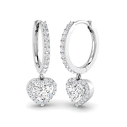 Entsy Gold Diamond Drop & Trilogy Earrings - 1ct Luxury Elegance in 10K/14K gold and platinum with certified lab-grown or natural diamonds