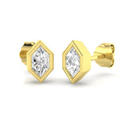 Solitaire Diamond Earrings - Epsby Gold 0.5ct Luxury Jewelry in 10K/14K gold and platinum with certified lab-grown or natural diamonds
