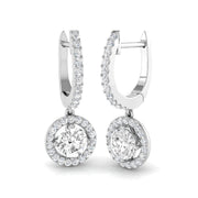 Epsly 1.25ct Gold Drop & Trilogy Diamond Earrings - Luxurious Elegance in 10K/14K gold and platinum with certified lab-grown or natural diamonds
