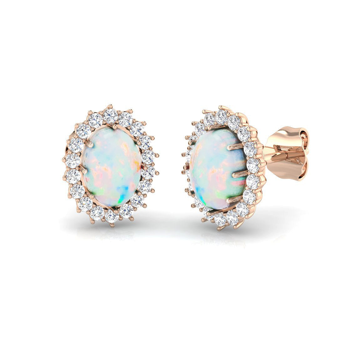 Eriry Diana Gold Diamond Earrings - 1.25ct to 2.5ct Luxury Elegance in 10K/14K gold and platinum with certified lab-grown or natural diamonds