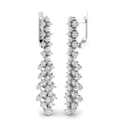 Erjry 2ct Gold Diamond Drop & Trilogy Earrings - Luxury Jewelry in 10K/14K gold and platinum with certified lab-grown or natural diamonds