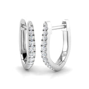 Hoop Earrings in 10K/14K gold and platinum with certified lab-grown or natural diamonds