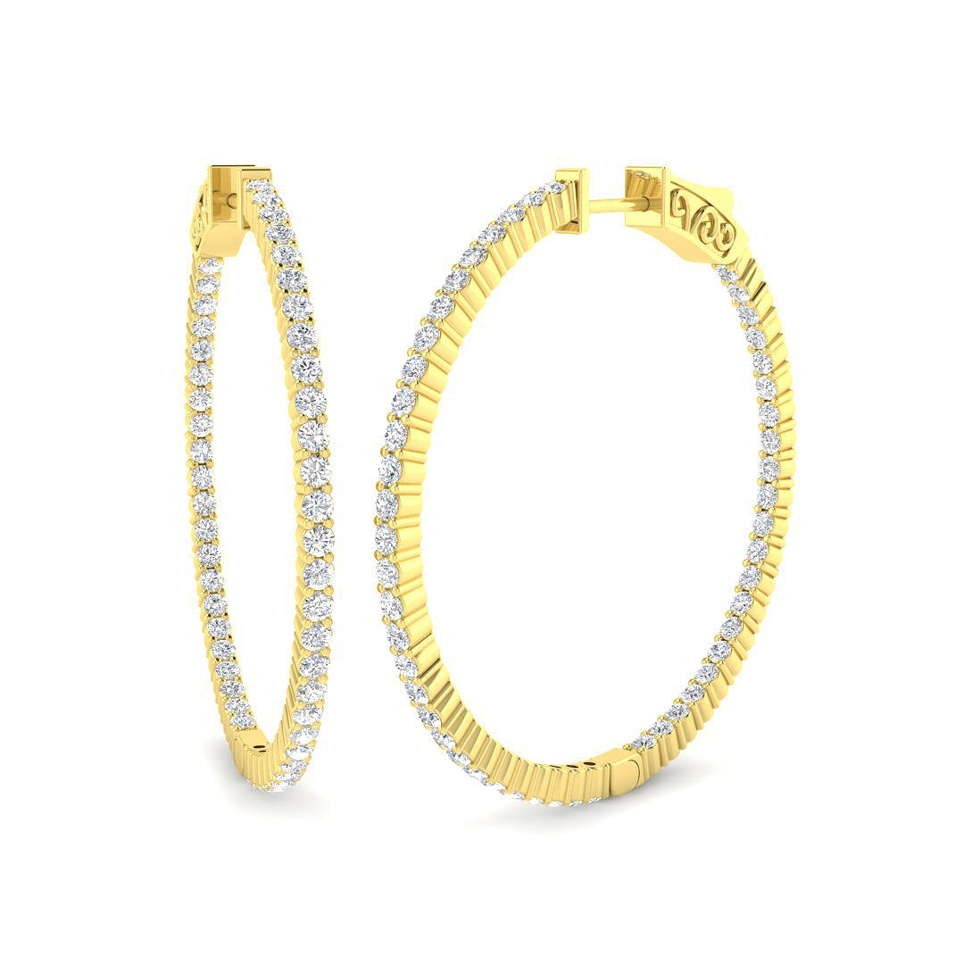 Elegant 1.5 in 10K/14K gold and platinum with certified lab-grown or natural diamonds