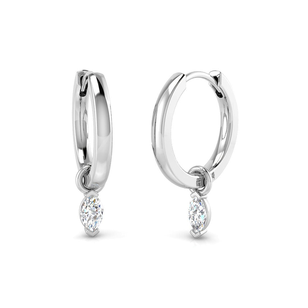 Lurry Gold Diamond Drop & Trilogy Earrings - 0.25ct to 0.33ct Luxury in 10K/14K gold and platinum with certified lab-grown or natural diamonds