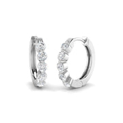Hoop Earrings 0.5 Ct Round Diamond in 10K/14K gold and platinum with certified lab-grown or natural diamonds
