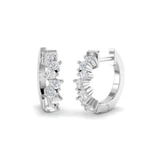Hoop Earrings 0.5 Ct Round Diamond in 10K/14K gold and platinum with certified lab-grown or natural diamonds
