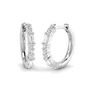 Hoop Earrings - Luvry Sparkling 0.33ct to 0.5ct Gold Diamond in 10K/14K gold and platinum with certified lab-grown or natural diamonds