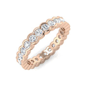 Diamond Full Eternity Ring in 10K/14K gold and platinum with certified lab-grown or natural diamonds