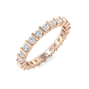 Lab-Grown & Natural Diamond Full Eternity Ring in 10K/14K gold and platinum with certified lab-grown or natural diamonds