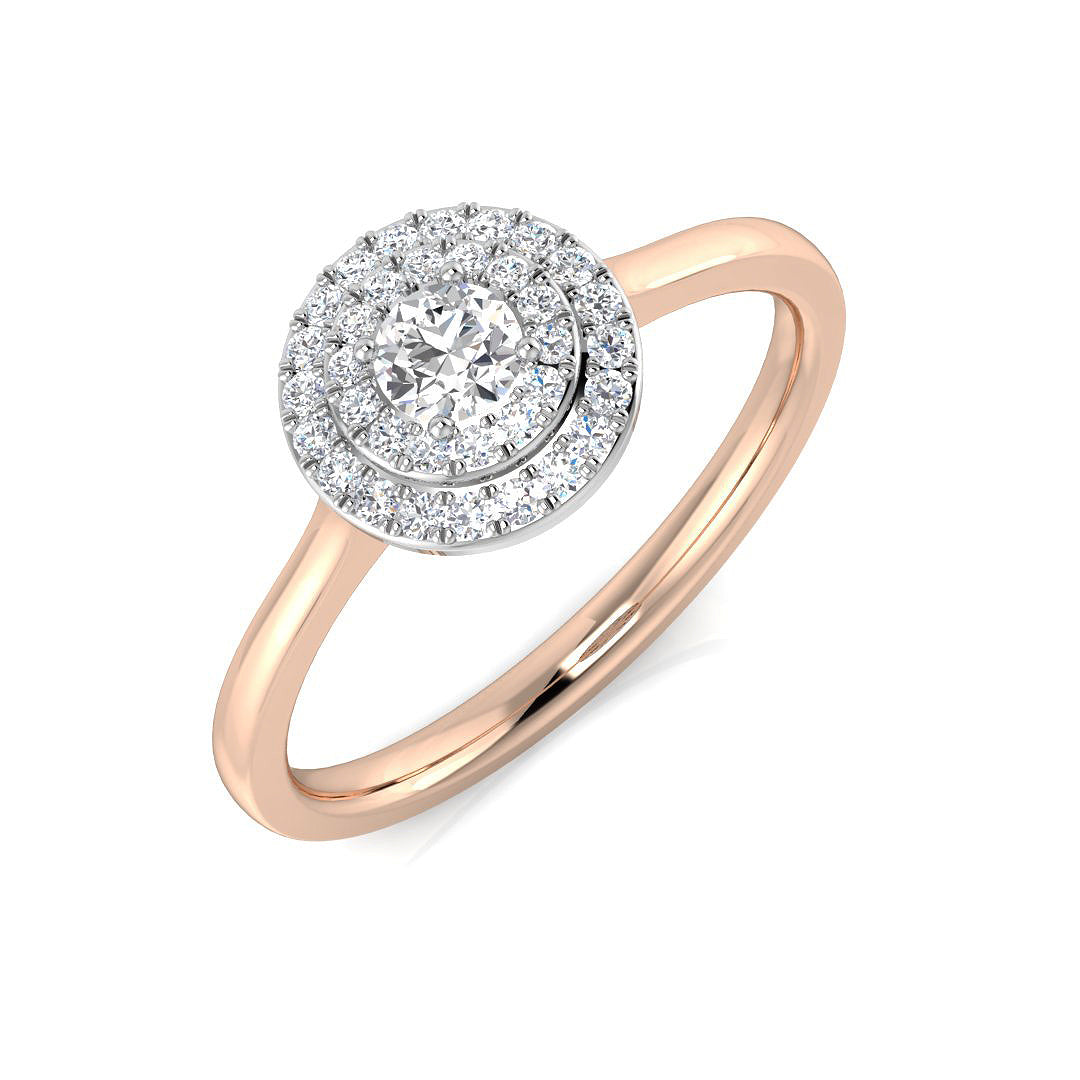 Diamond Fulham Engagement Ring in 10K/14K gold and platinum with certified lab-grown or natural diamonds