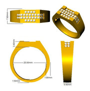 Men’s Lab Grown Diamond Ring UK in 10K/14K gold and platinum with certified lab-grown or natural diamonds