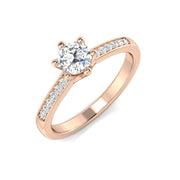 Lab-Grown Diamond Engagement Ring in 10K/14K gold and platinum with certified lab-grown or natural diamonds