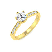 Lab-Grown Diamond Engagement Ring in 10K/14K gold and platinum with certified lab-grown or natural diamonds