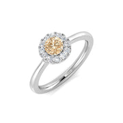 Lab-Grown Diamond Morganite Engagement Ring in 10K/14K gold and platinum with certified lab-grown or natural diamonds
