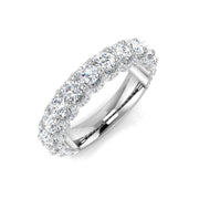 Diamond Half Eternity Ring in 10K/14K gold and platinum with certified lab-grown or natural diamonds
