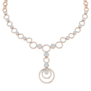 Diamond Circle Necklace 6.5ct Gold in 10K/14K gold and platinum with certified lab-grown or natural diamonds