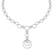 Diamond Circle Necklace 6.5ct Gold in 10K/14K gold and platinum with certified lab-grown or natural diamonds