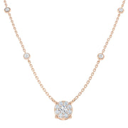 Bifid Diamond Necklace Spectacle 0.5ct Gold in 10K/14K gold and platinum with certified lab-grown or natural diamonds