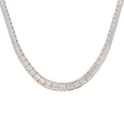 Diamond Tennis Necklace in 10K/14K gold and platinum with certified lab-grown or natural diamonds
