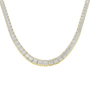 Diamond Tennis Necklace in 10K/14K gold and platinum with certified lab-grown or natural diamonds