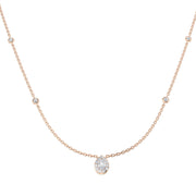 Diamond Drop Necklace 0.3ct to 0.5ct Gold in 10K/14K gold and platinum with certified lab-grown or natural diamonds