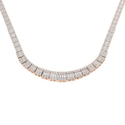 Diamond Tennis Necklace in 10K/14K gold and platinum with certified lab-grown or natural diamonds