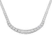 Diamond Tennis Necklace in 10K/14K gold and platinum with certified lab-grown or natural diamonds
