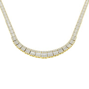 Diamond Tennis Necklace in 10K/14K gold and platinum with certified lab-grown or natural diamonds