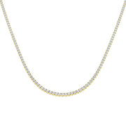 Tennis Necklace Available in 2.5ct to 29ct in 10K/14K gold and platinum with certified lab-grown or natural diamonds