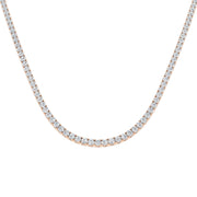 Tennis Necklace Available in 2.5ct to 29ct in 10K/14K gold and platinum with certified lab-grown or natural diamonds