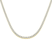 Tennis Necklace Available in 2.5ct to 29ct in 10K/14K gold and platinum with certified lab-grown or natural diamonds