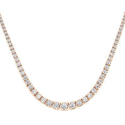 Diamond Tennis Necklace in 10K/14K gold and platinum with certified lab-grown or natural diamonds