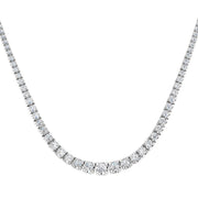 Diamond Tennis Necklace in 10K/14K gold and platinum with certified lab-grown or natural diamonds