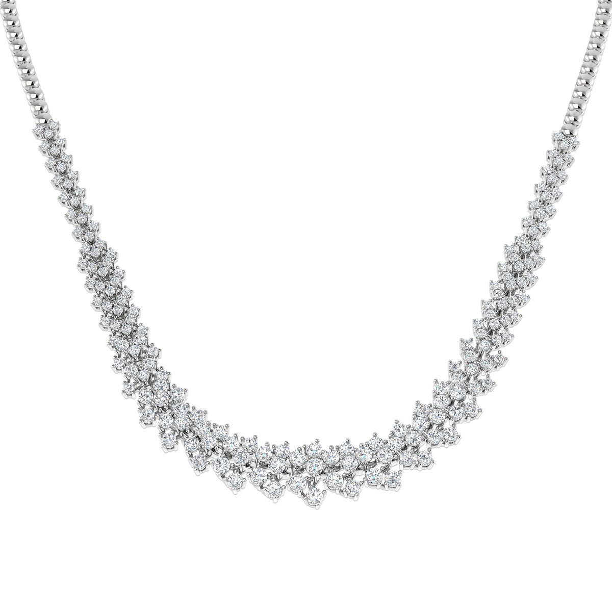 Diamond Tennis Necklace 6ct Gold & in 10K/14K gold and platinum with certified lab-grown or natural diamonds