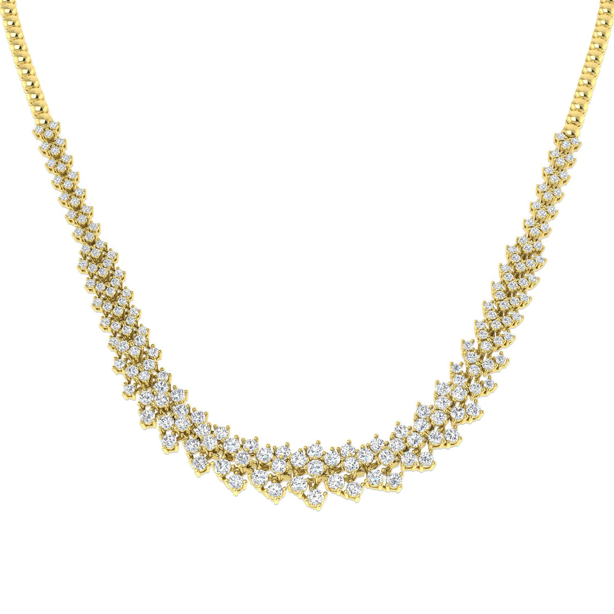 Diamond Tennis Necklace 6ct Gold & in 10K/14K gold and platinum with certified lab-grown or natural diamonds