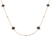 Simon Clover Diamond Necklace 1.5ct Gold in 10K/14K gold and platinum with certified lab-grown or natural diamonds