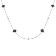 Simon Clover Diamond Necklace 1.5ct Gold in 10K/14K gold and platinum with certified lab-grown or natural diamonds
