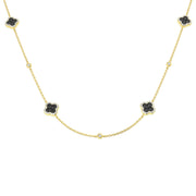 Simon Clover Diamond Necklace 1.5ct Gold in 10K/14K gold and platinum with certified lab-grown or natural diamonds