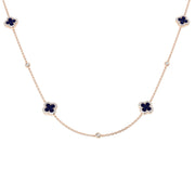 Simon Clover Diamond Necklace 1.5ct Gold in 10K/14K gold and platinum with certified lab-grown or natural diamonds