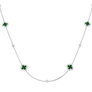 Simon Clover Diamond Necklace 1.5ct Gold in 10K/14K gold and platinum with certified lab-grown or natural diamonds