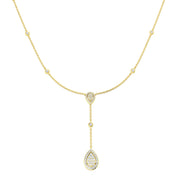 Diamond Cluster Necklace 0.5ct Gold & in 10K/14K gold and platinum with certified lab-grown or natural diamonds