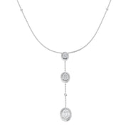 Baguette Diamond Necklace 0.75ct Gold in 10K/14K gold and platinum with certified lab-grown or natural diamonds