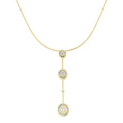 Baguette Diamond Necklace 0.75ct Gold in 10K/14K gold and platinum with certified lab-grown or natural diamonds