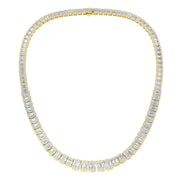 Diamond Tennis Necklace in 10K/14K gold and platinum with certified lab-grown or natural diamonds