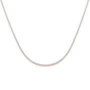 Diamond Tennis Necklace in 10K/14K gold and platinum with certified lab-grown or natural diamonds