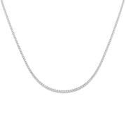 Diamond Tennis Necklace in 10K/14K gold and platinum with certified lab-grown or natural diamonds