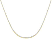 Diamond Tennis Necklace in 10K/14K gold and platinum with certified lab-grown or natural diamonds
