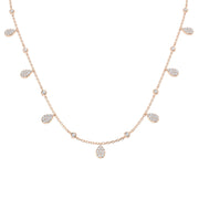 Diamond Necklace 0.5ct in 10K/14K gold and platinum with certified lab-grown or natural diamonds